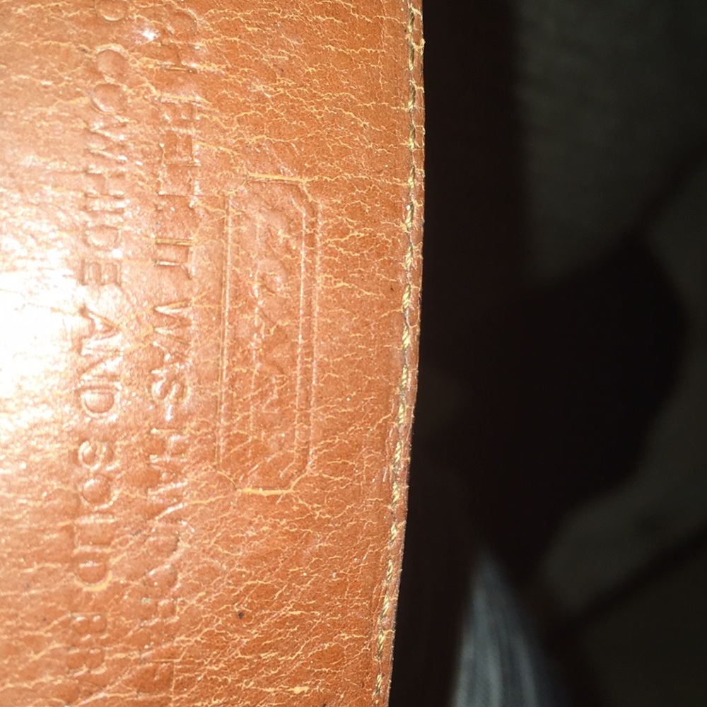 Vintage mans coach belt